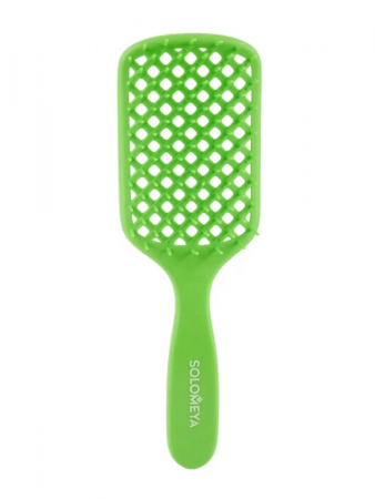 Арома-расческа вентилируемая Зеленое Яблоко Solomeya Aroma Vented Hair Brush Green Apple, 1 шт